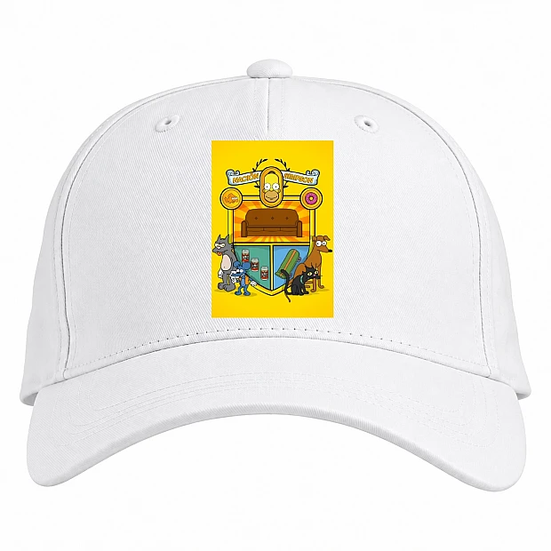 Baseball cap with Print The Simpsons Nacion Simpson - white