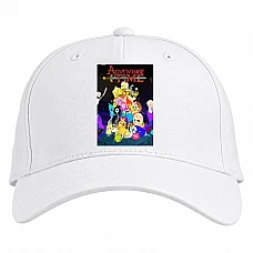 Baseball cap with Print Adventure Time Main Heroes - white