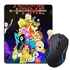 Mouse pad with print Adventure Time Main Heroes