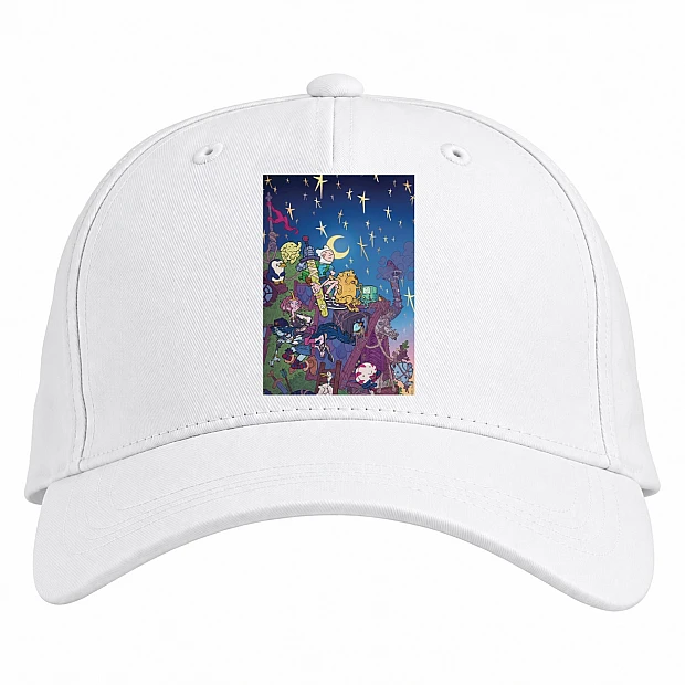 Baseball cap with Print Adventure Time Universe - white