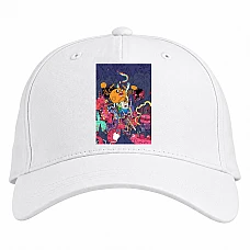 Baseball cap with Print Adventure Time Monsters - white