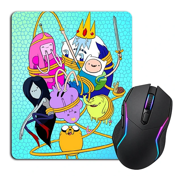 Mouse pad with print Adventure Time Characters