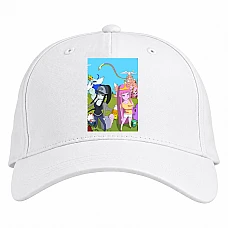 Baseball cap with Print Adventure Time Two Princess - white