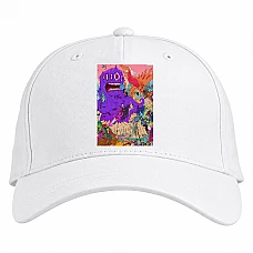 Baseball cap with Print Adventure Time Big Monsters - white
