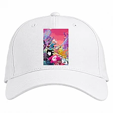 Baseball cap with Print Adventure Time Art Version - white