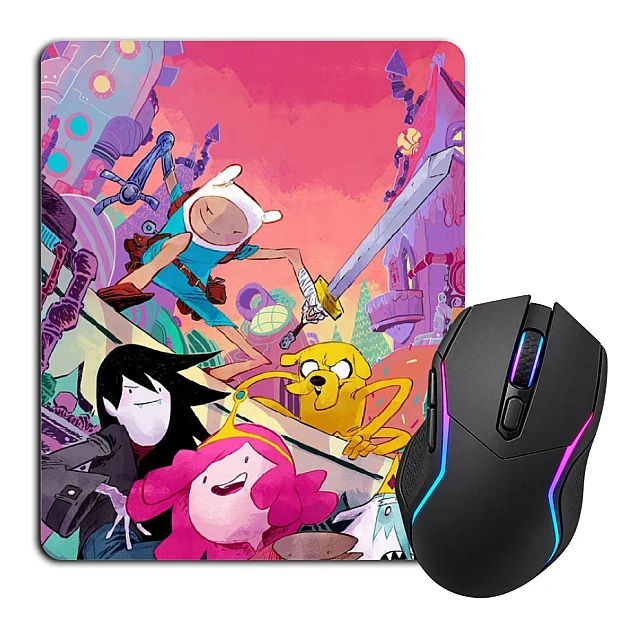 Mouse pad with print Adventure Time Art Version