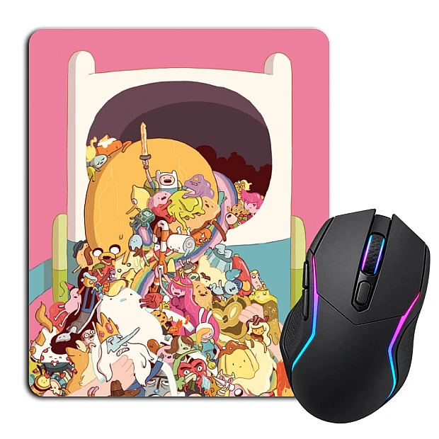 Mouse pad with print Adventure Time Universe Heroes