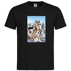 Футболка з принтом 101 Далматинець Головний - 2XL чорна