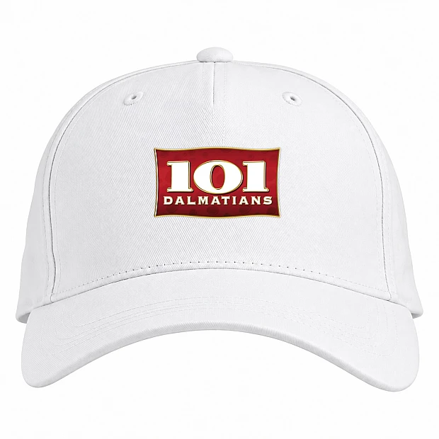 Baseball cap with Print 101 Dalmatians Logo - white