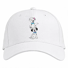 Baseball cap with Print 101 Dalmatians Puppies - white