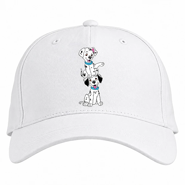 Baseball cap with Print 101 Dalmatians Puppies - white