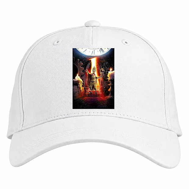 Baseball cap with Print 9 Nine First - white