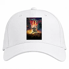 Baseball cap with Print 9 Nine Eighth - white