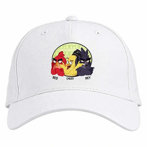 Baseball cap with Print Angry Birds Art - white