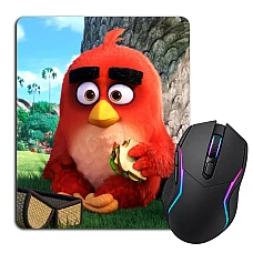 Mouse pad with print Angry Birds Red Bird With Sandwiches
