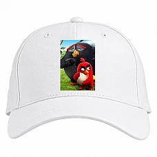 Baseball cap with Print Angry Birds With Egg - white