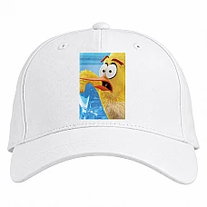 Baseball cap with Print Angry Birds Yellow - white
