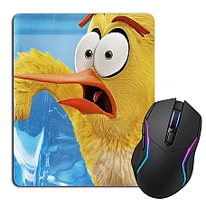 Mouse pad with print Angry Birds Yellow
