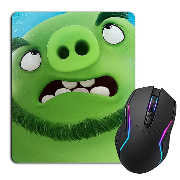 Mouse pad with print Angry Birds Green Pig