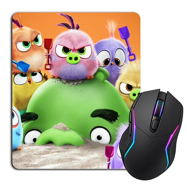 Mouse pad with print Angry Birds Cute Little Birds