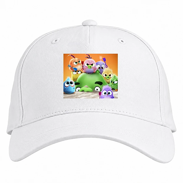 Baseball cap with Print Angry Birds Cute Little Birds - white