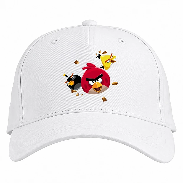 Baseball cap with Print Angry Birds Game Version - white