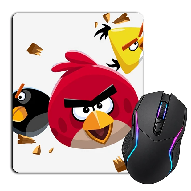 Mouse pad with print Angry Birds Game Version