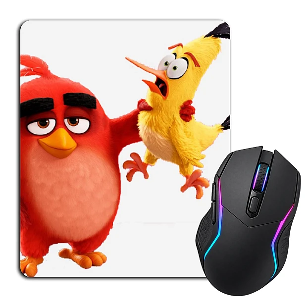 Mouse pad with print Angry Birds Friends