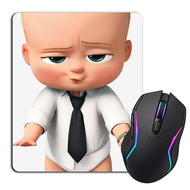 Mouse pad with print Baby Boss Cute