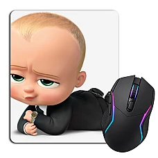 Mouse pad with print Baby Boss Funny