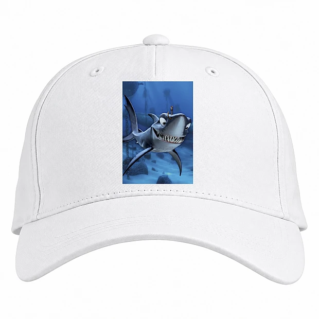 Baseball cap with Print Finding Nemo And Dory Cute Shark - white