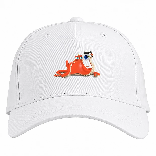Baseball cap with Print Finding Nemo And Dory Hank - white