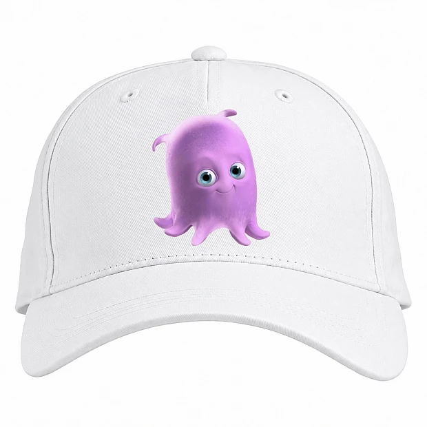 Baseball cap with Print Finding Nemo And Dory Pearl - white