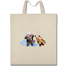 Eco bag with print Up Main Characters - beige