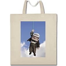 Eco bag with print Up Carl Fredricksen - beige