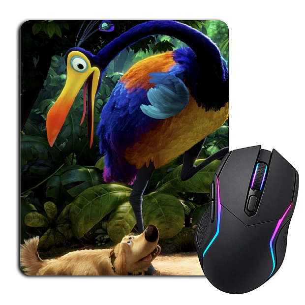 Mouse pad with print Up Dug With Bird