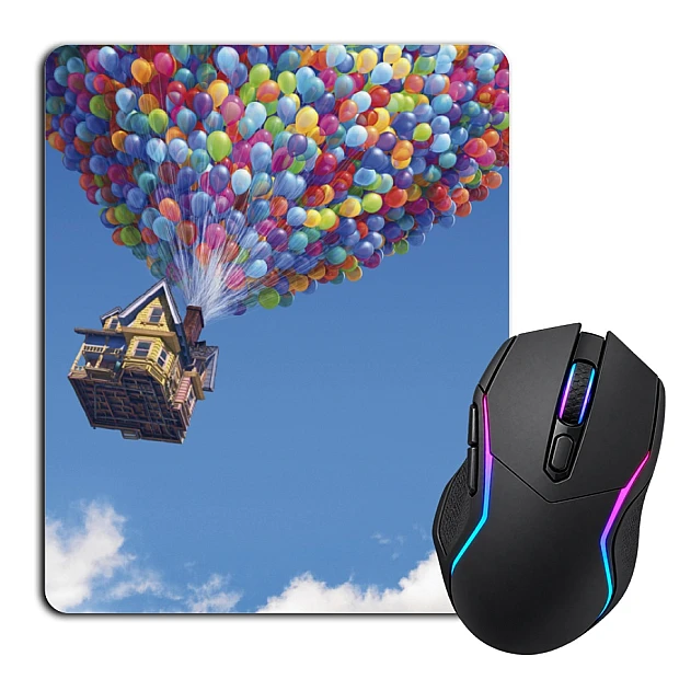 Mouse pad with print Up Flying House