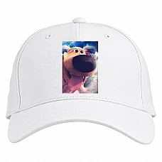 Baseball cap with Print Up Funny Dof Dug - white