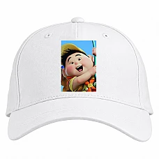 Baseball cap with Print Up Russell Face - white