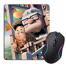 Mouse pad with print Up Carl Fredricksen With Russell