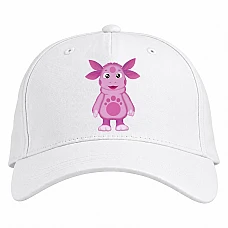 Baseball cap with Print Cute Luntik - white