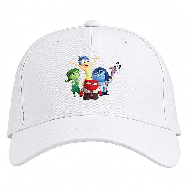 Baseball cap with Print Inside Out Heroes - white