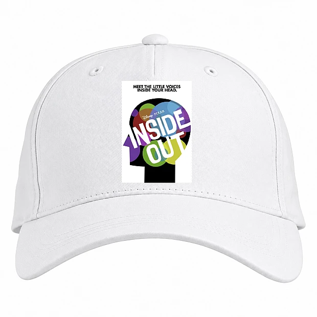 Baseball cap with Print Inside Out Main Theme - white