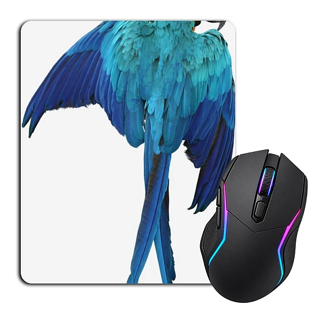 Mouse pad with print Blue Parrot