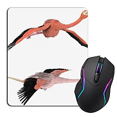 Mouse pad with print Two Flamingos Fly