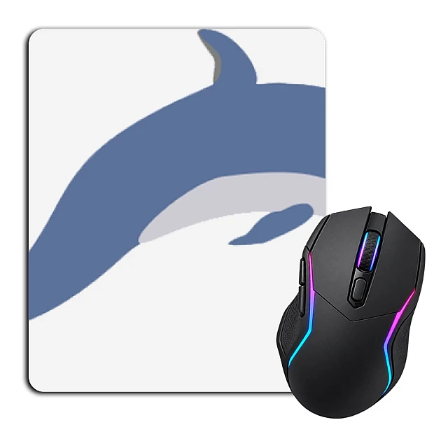 Mouse pad with print Cute Dolphin