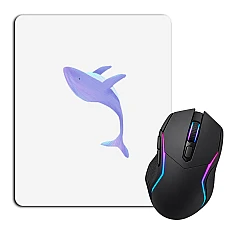 Mouse pad with print Violet Whale
