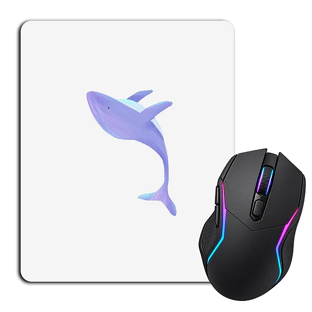 Mouse pad with print Violet Whale
