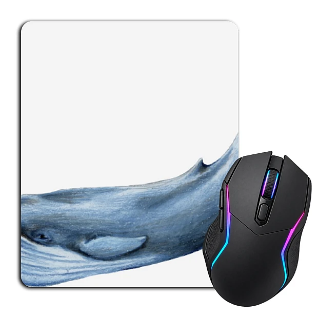 Mouse pad with print Blue Whale