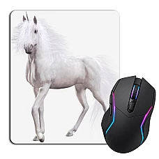 Mouse pad with print White Unicorn